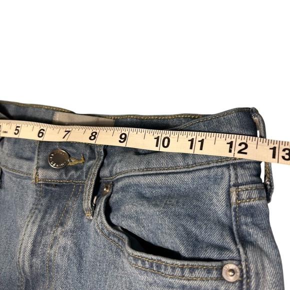 Everlane Med Wash High Waisted Cheeky Cropped Jeans Sz 24 - Picture 10 of 11